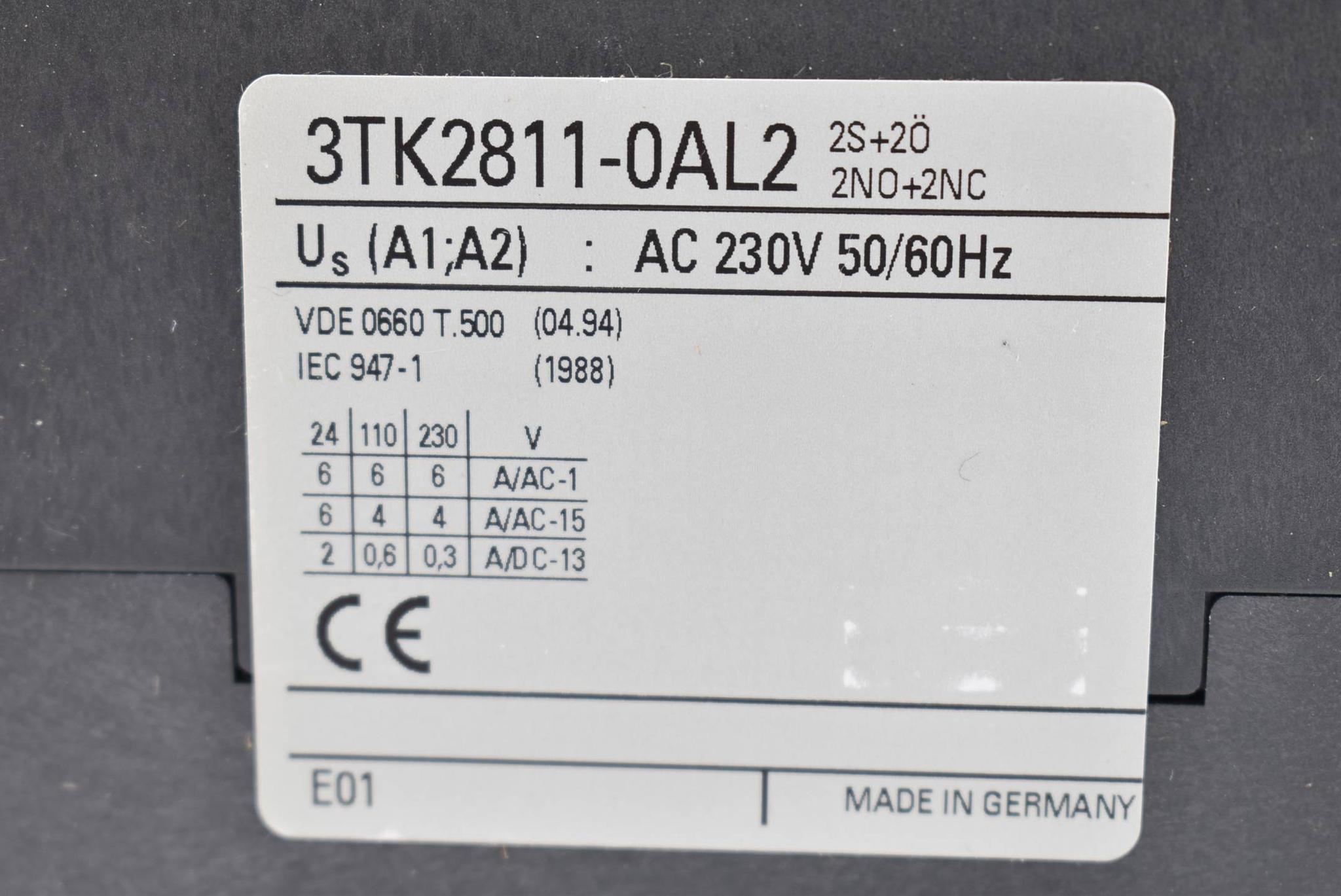 Produktfoto 3 von Siemens Zweihandsteuergerät AC230V 50/50Hz 3TK2 811-0AL2 ( 3TK2811-0AL2 )