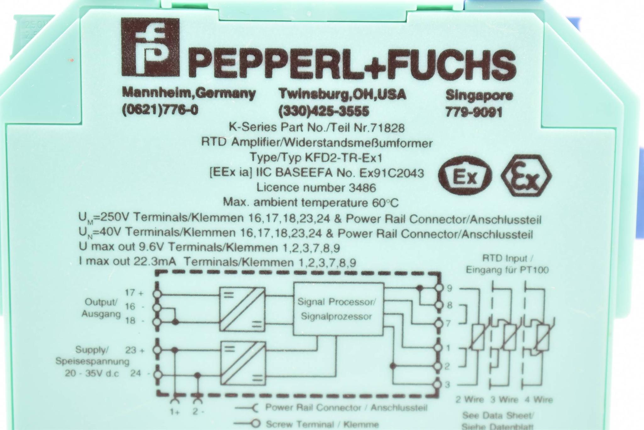 Produktfoto 3 von Pepperl+Fuchs Grenzwertschalter KFD2-TR-Ex1 20-35V DC 71828