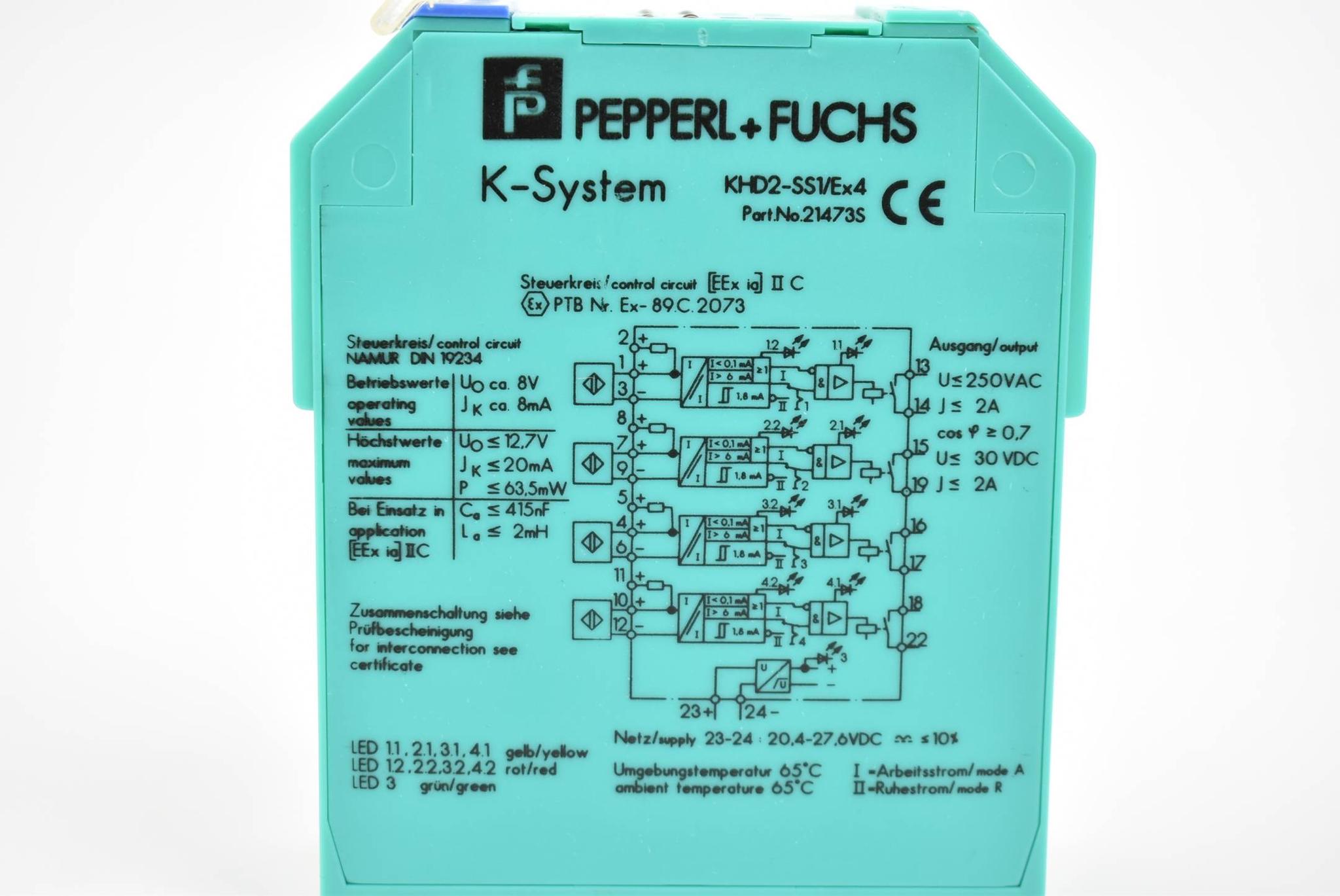 Produktfoto 3 von Pepperl & Fuchs KHD2-SS1/Ex4 Schaltverstärker 8V 8mA ( 21473S )