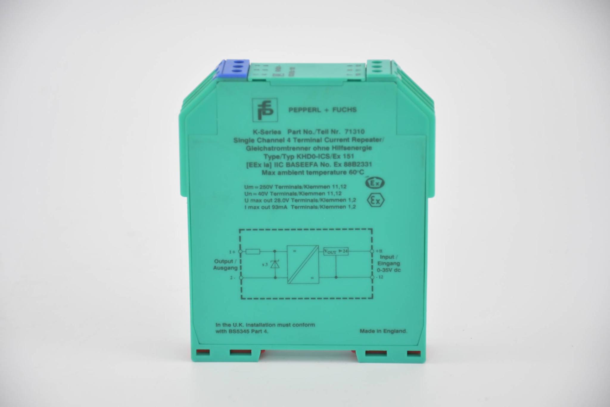 Pepperl + Fuchs K-Series Trennwandler KHD0-ICS/Ex151 ( 71310 )