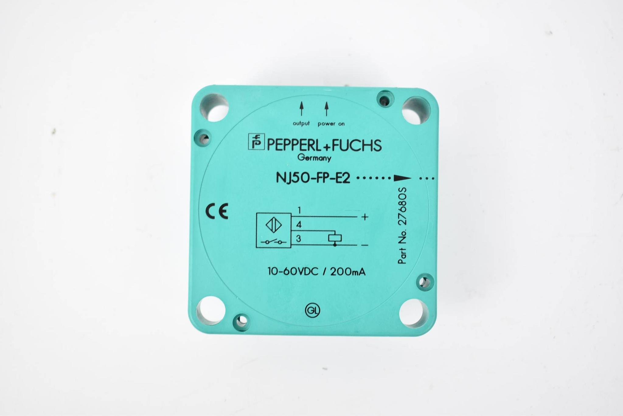 Pepperl+Fuchs Induktiver Sensor 10-60VDC 200mA NJ50-FP-E2 ( 27680S )