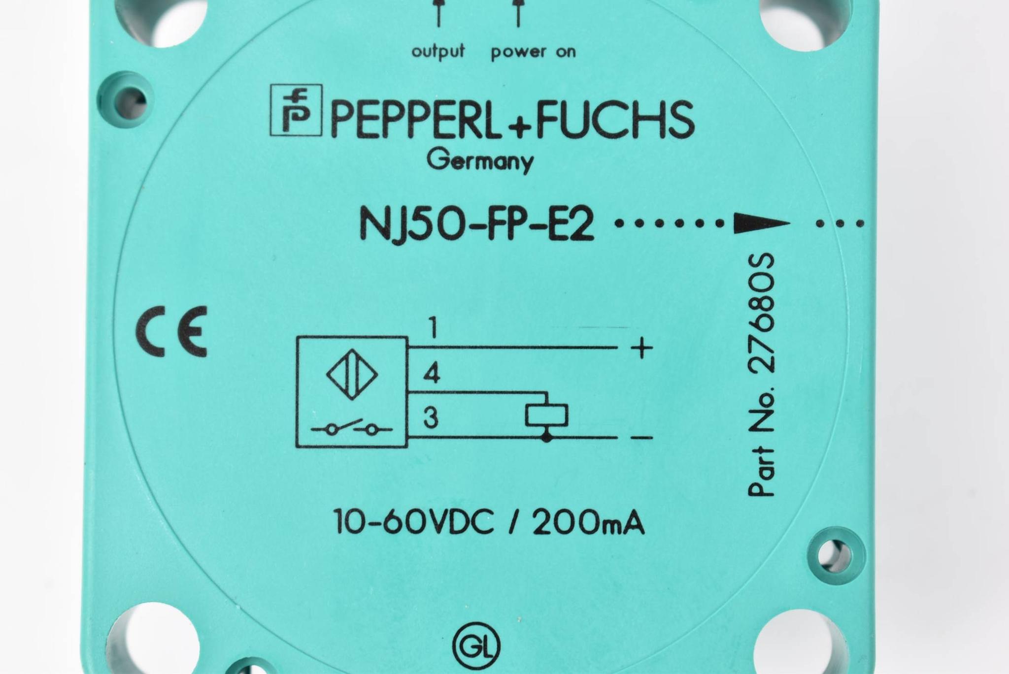 Produktfoto 3 von Pepperl+Fuchs Induktiver Sensor 10-60VDC 200mA NJ50-FP-E2 ( 27680S )