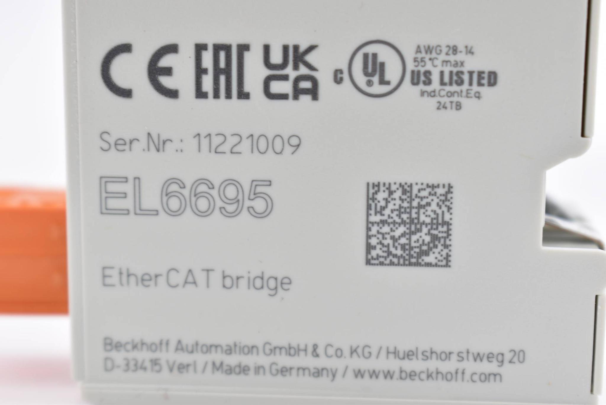 Produktfoto 3 von Beckhoff EtherCAT-Bridge-Klemme EL6695 ( EL 6695 )