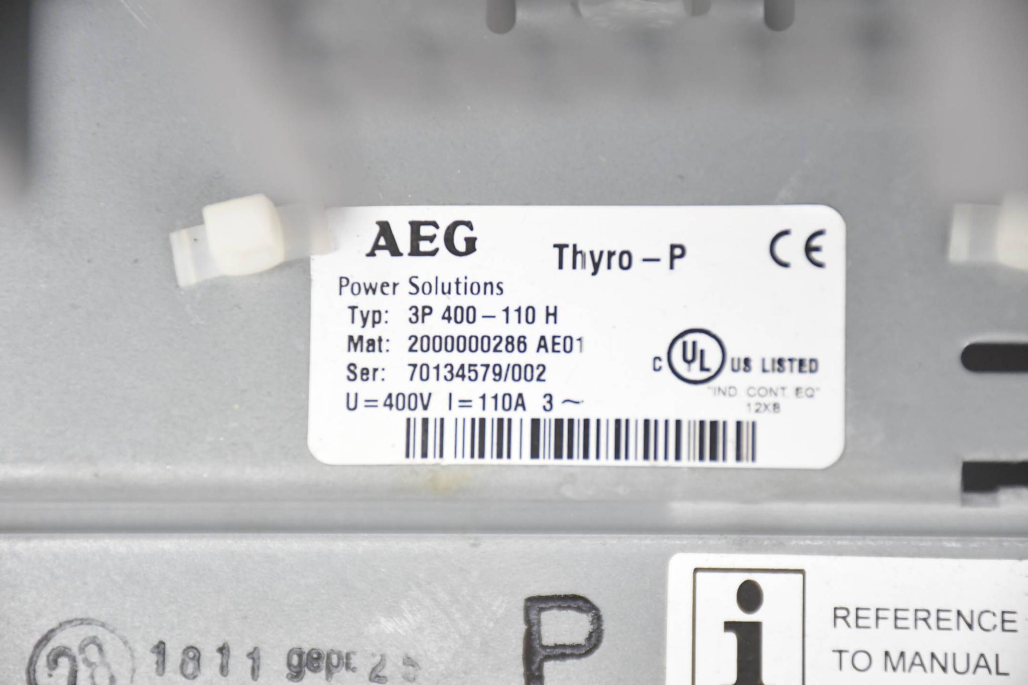 Produktfoto 3 von AEG Steuergerät Thyro-P 3P400-110H