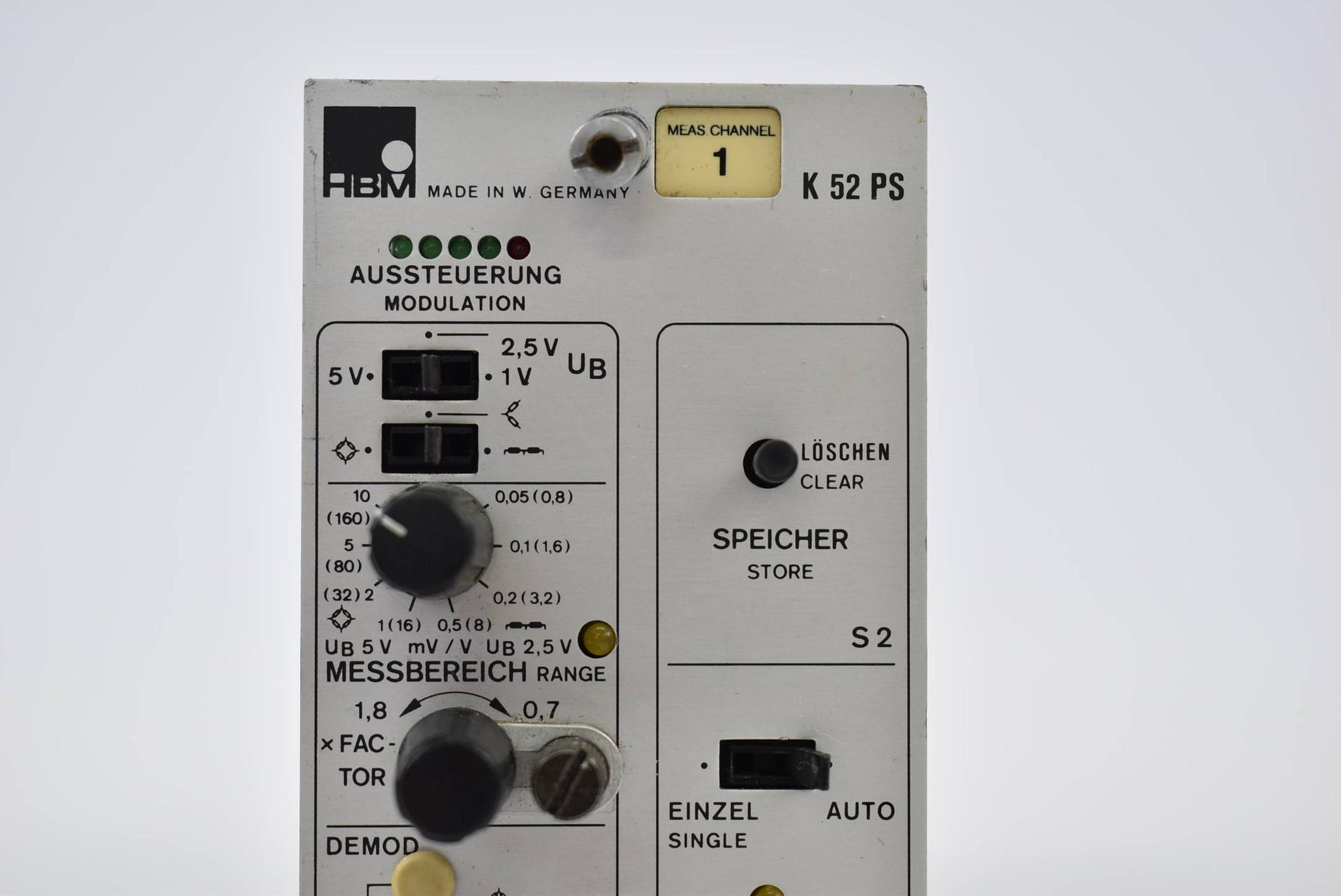 Produktfoto 4 von HBM Messtechnik Aussteuerung Modulation K 52 PS