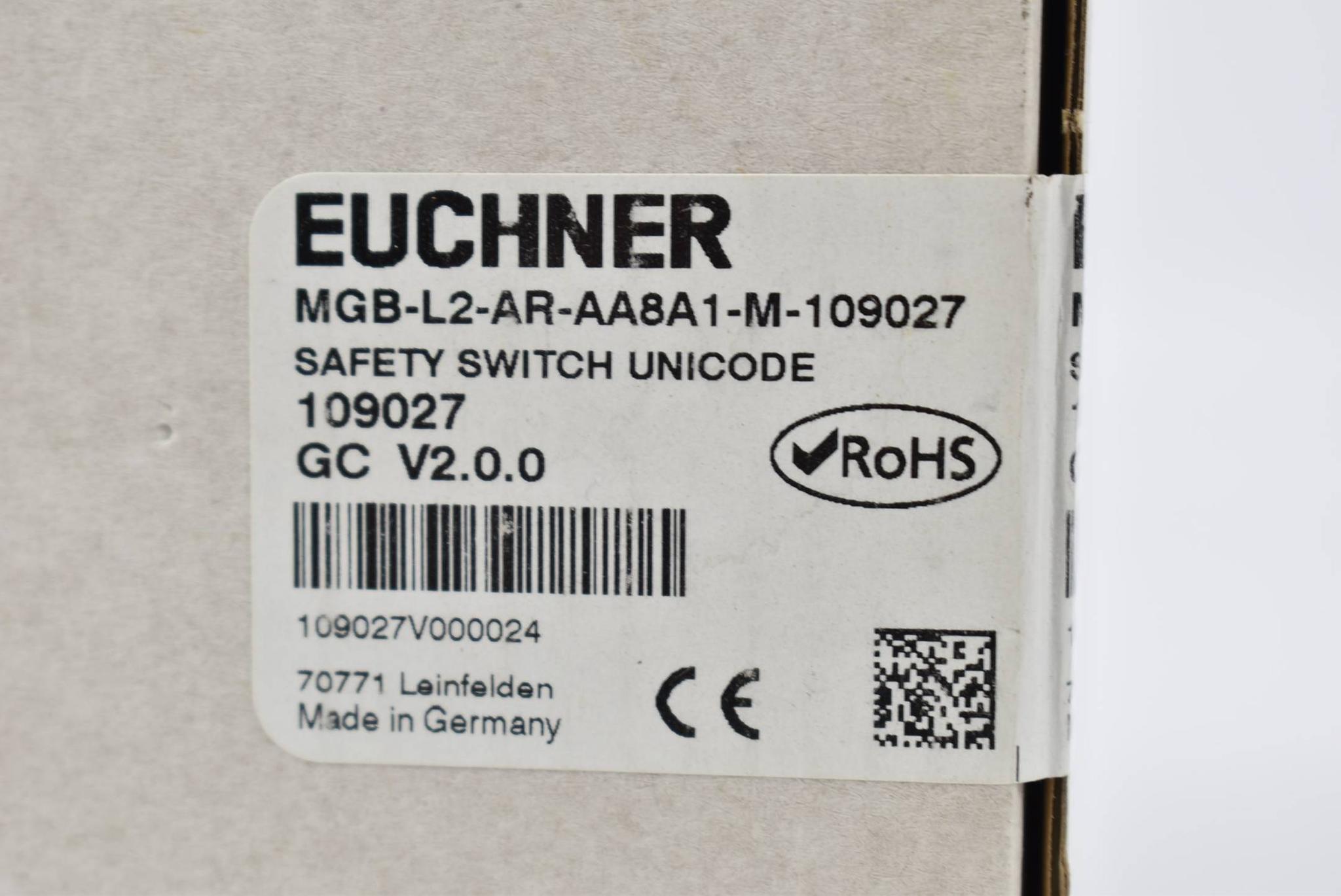 Produktfoto 1 von Euchner Safety switch unicode MGB-L2-AR-AA8A1-M ( 109027 ) V2.0.0