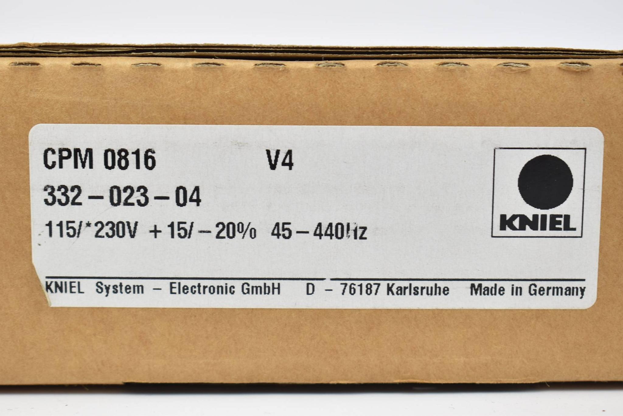 Produktfoto 2 von Kniel Power supply 115/230V 45-440Hz CPM 0816 ( 332-023-04 )