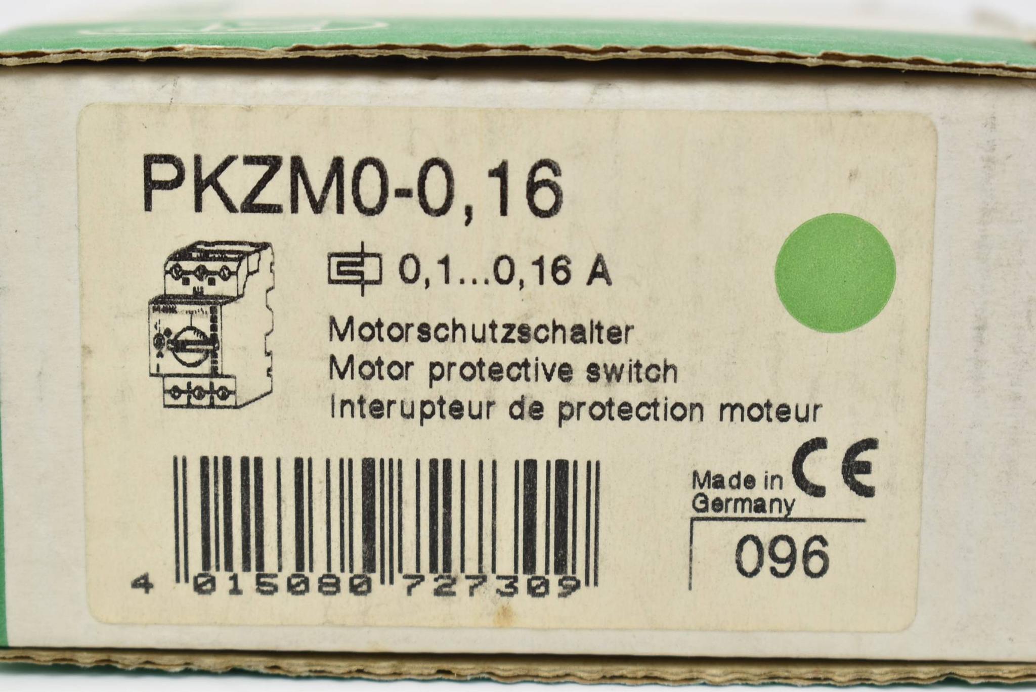 Produktfoto 2 von Klöckner Moeller Motorschutzschalter 230/400 V 50/60 Hz PKZM0-0,16