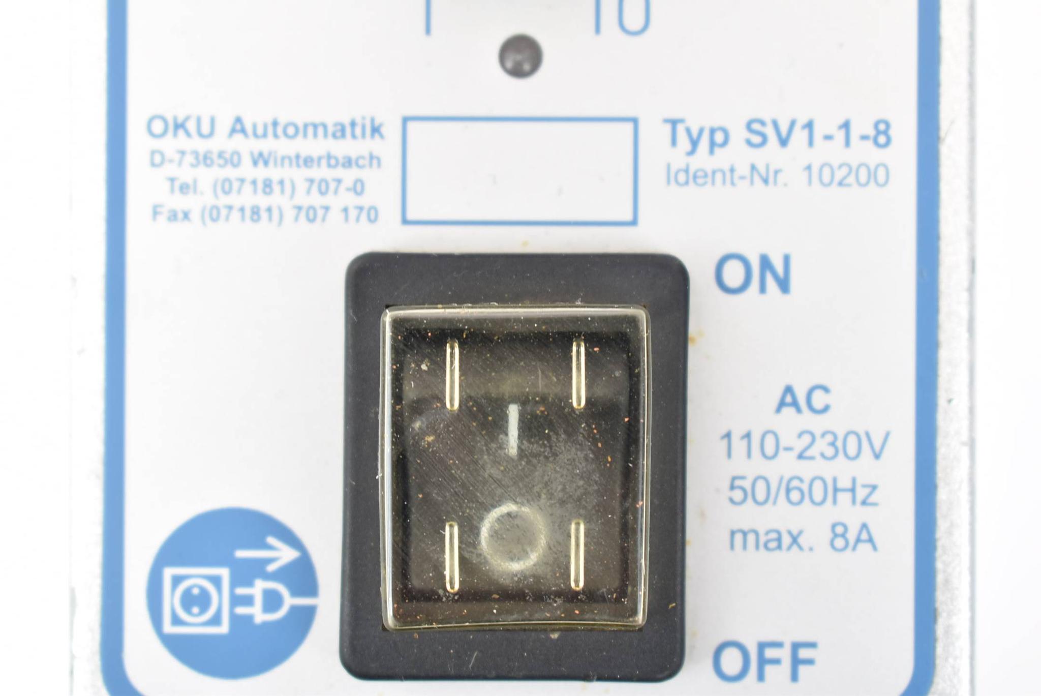 Produktfoto 4 von OKU Automatik Controller Steuergerät 110-230 V AC 50/60 Hz 8 A SV1-1-8 ( 10200 )