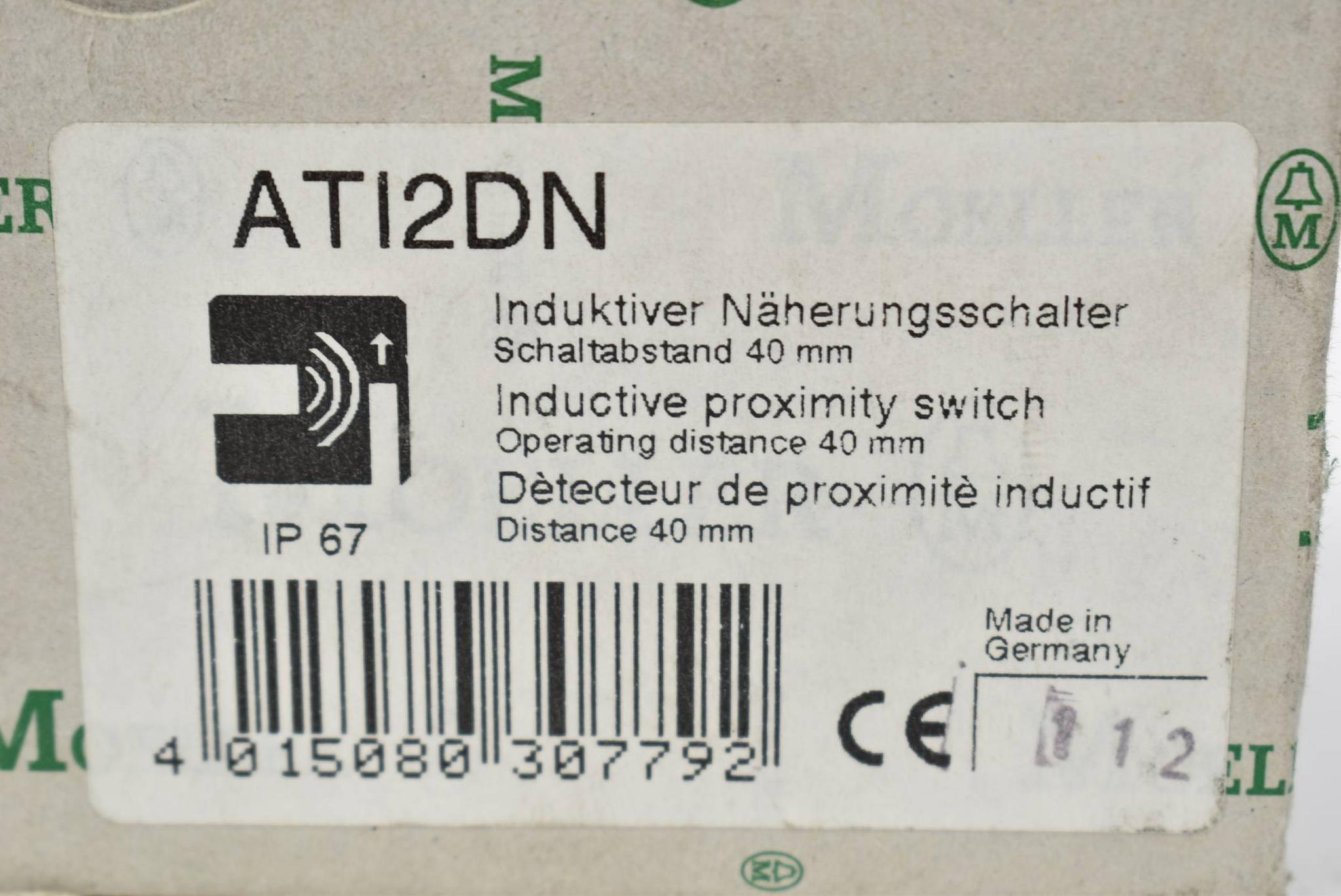 Produktfoto 2 von Klöckner Moeller induktiver Sensor 40mm 10-60VDC 400mA ATI2DN