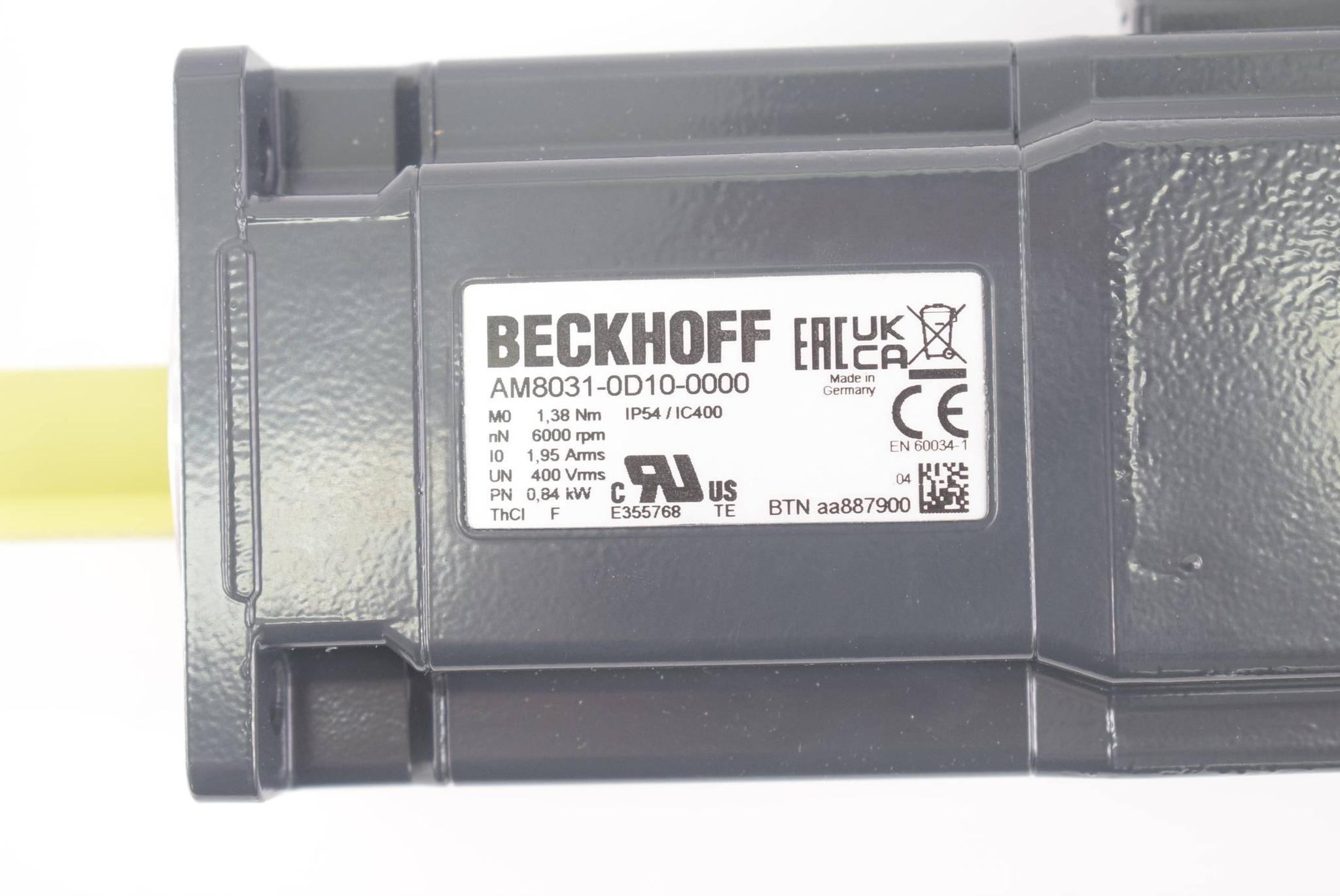 Produktfoto 3 von Beckhoff Servomotor AM8031-0D10-0000 ( 031672 )