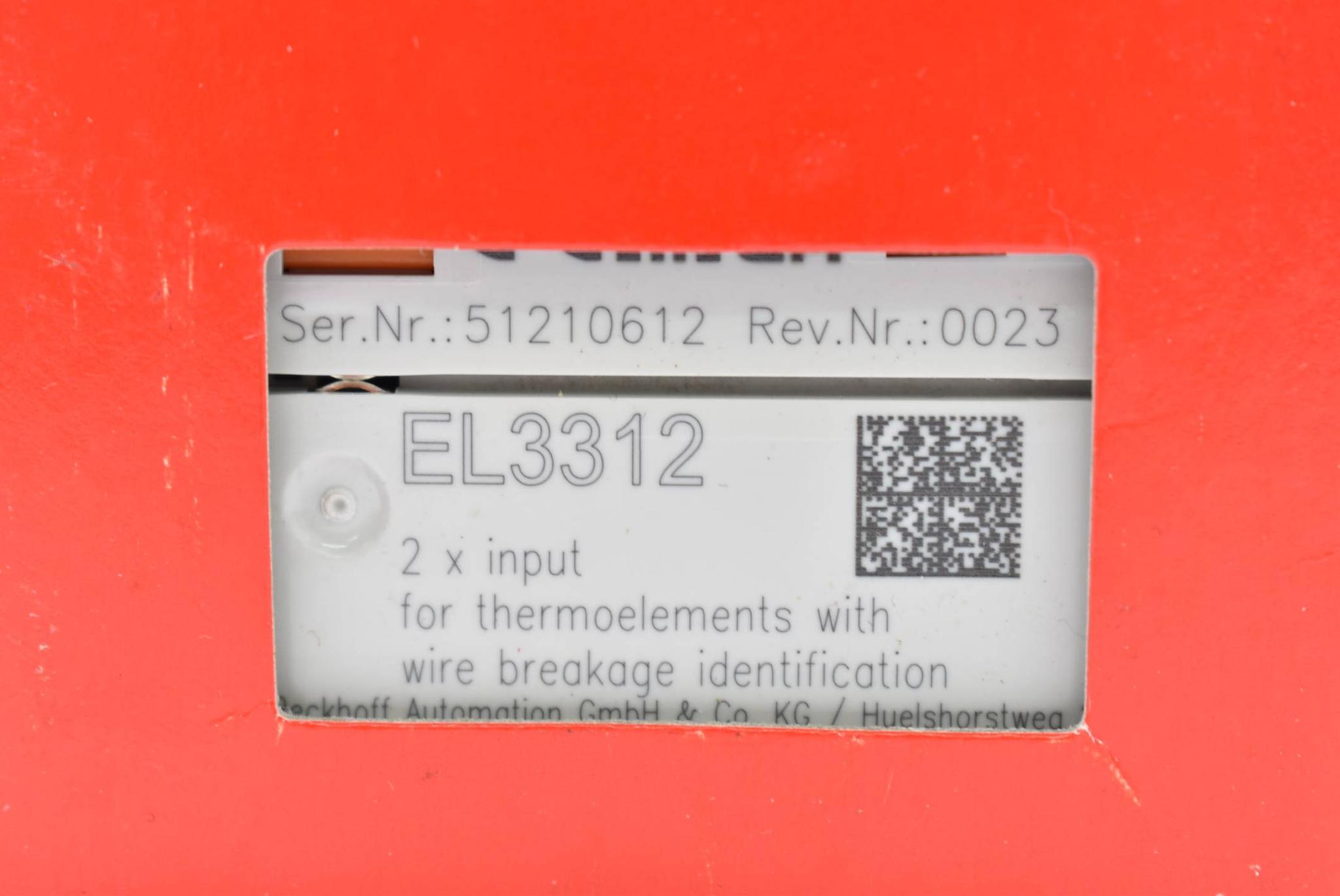 Produktfoto 2 von Beckhoff EtherCat-Klemme 2-Kanal-Analog-Eingang 16 Bit EL3312 ( EL 3312 )