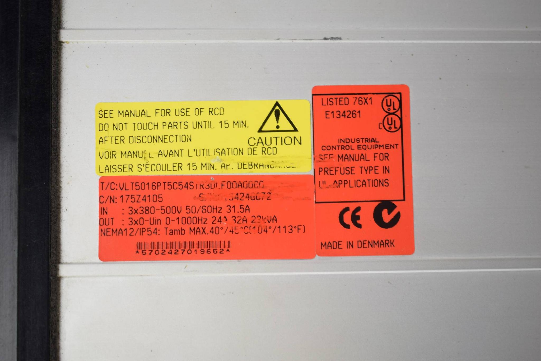 Produktfoto 3 von Danfoss Variable Drive Frequenzumrichter VLT5016PT5C54STR3DLF00A00 ( 175Z4105 )