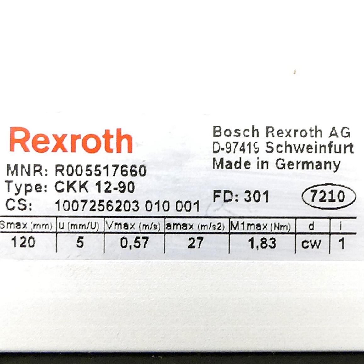 Produktfoto 2 von REXROTH Linearmodul CKK 12-90