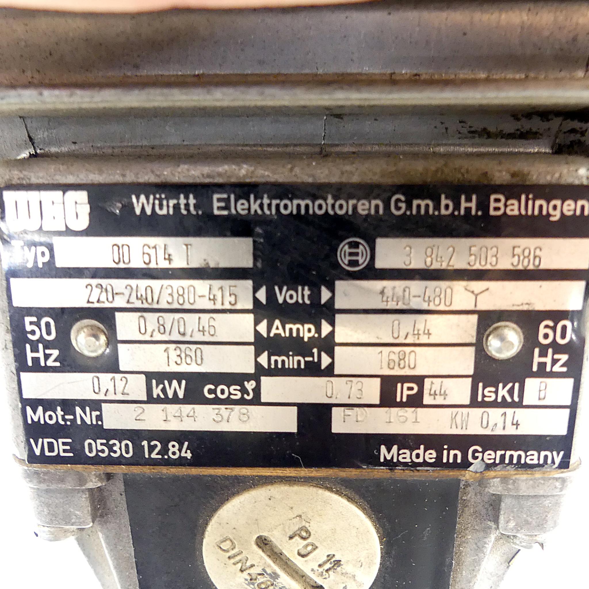 Produktfoto 2 von WEG Elektromotor OD 614 T