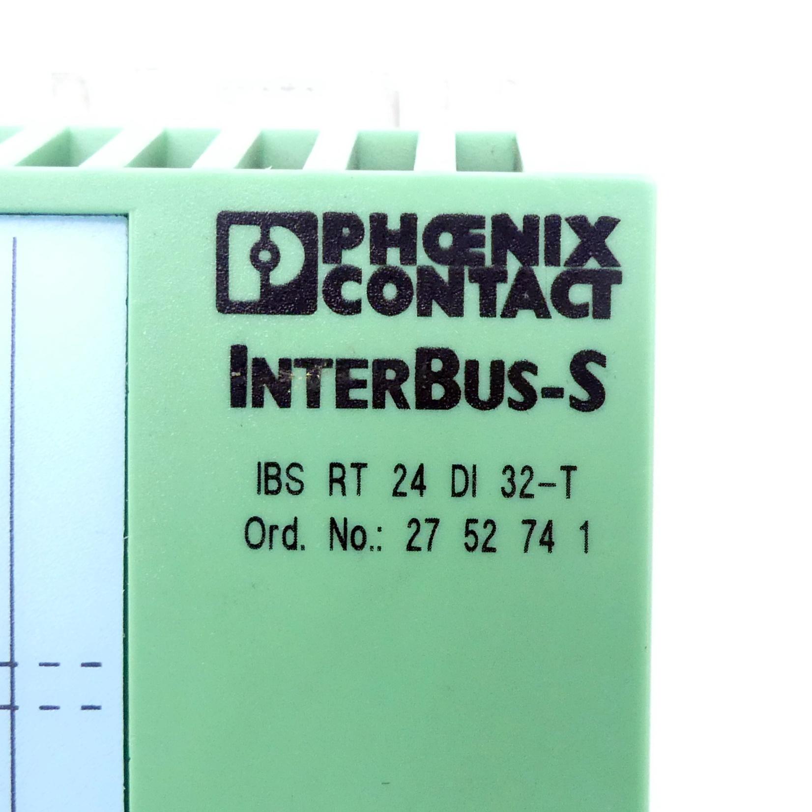 Produktfoto 2 von PHOENIX CONTACT INTERBUS-RT-Digital-Eingabemodul IBS RT 24 DI 32-T