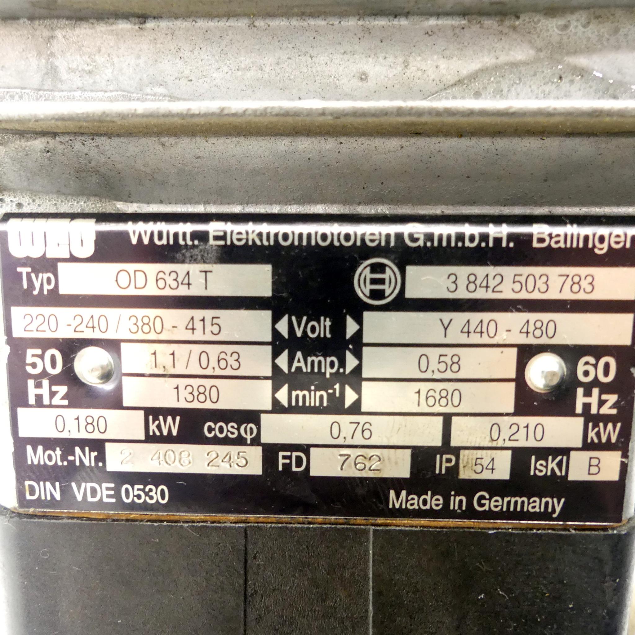 Produktfoto 2 von WEG Elektromotor OD 634 T