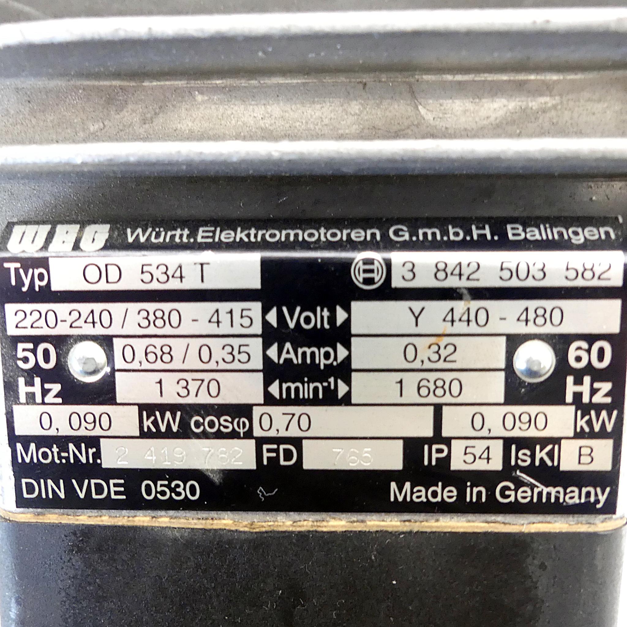 Produktfoto 2 von WEG Elektromotor OD 534 T