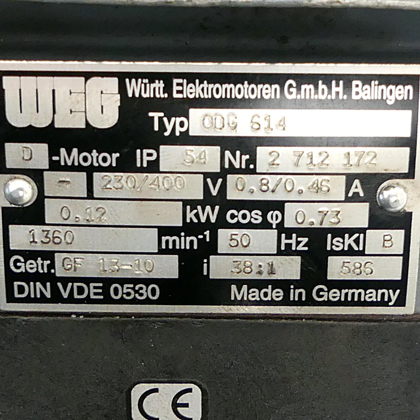 Produktfoto 2 von WEG Elektromotor ODG 614