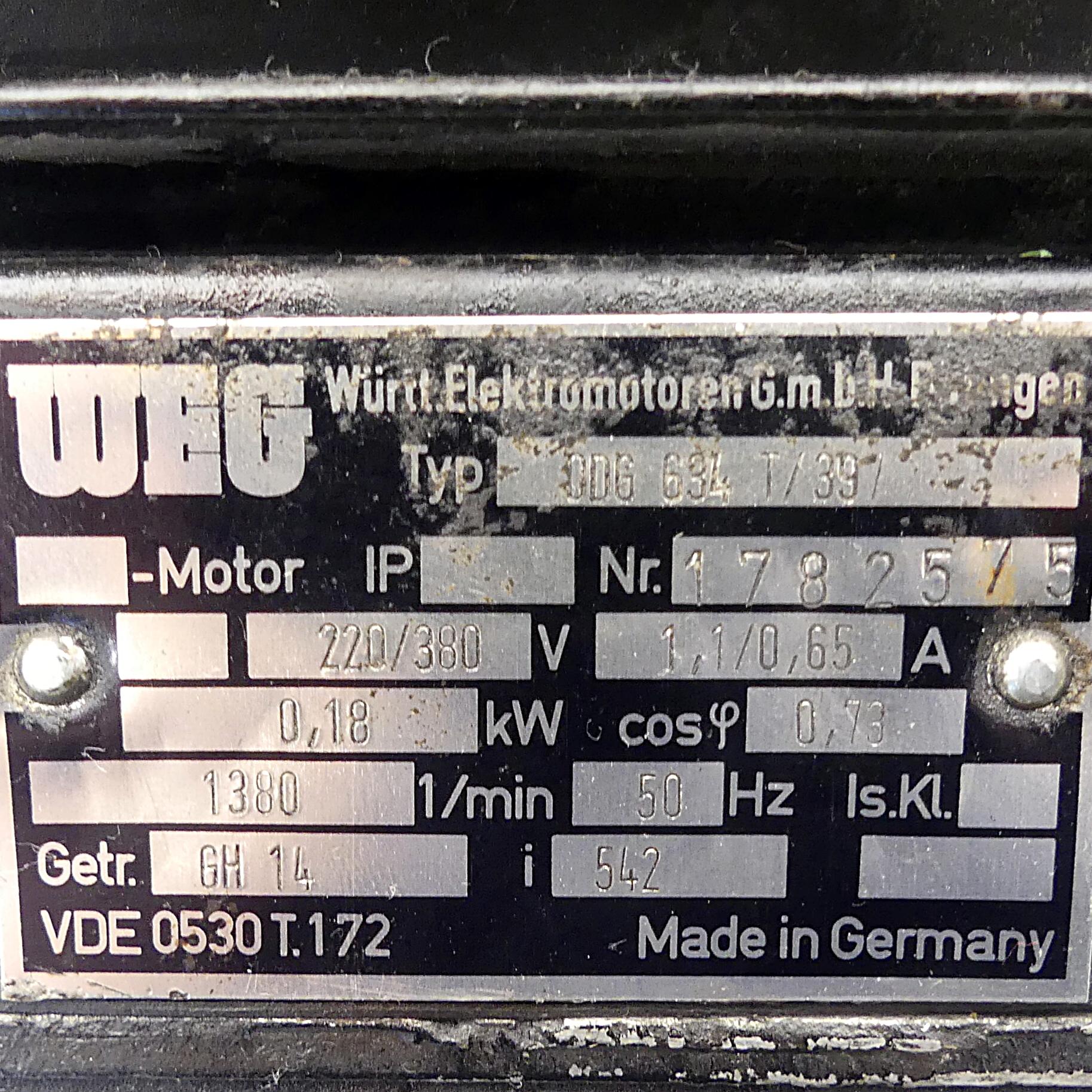 Produktfoto 2 von WEG Elektromotor ODG 634 T / 39 /