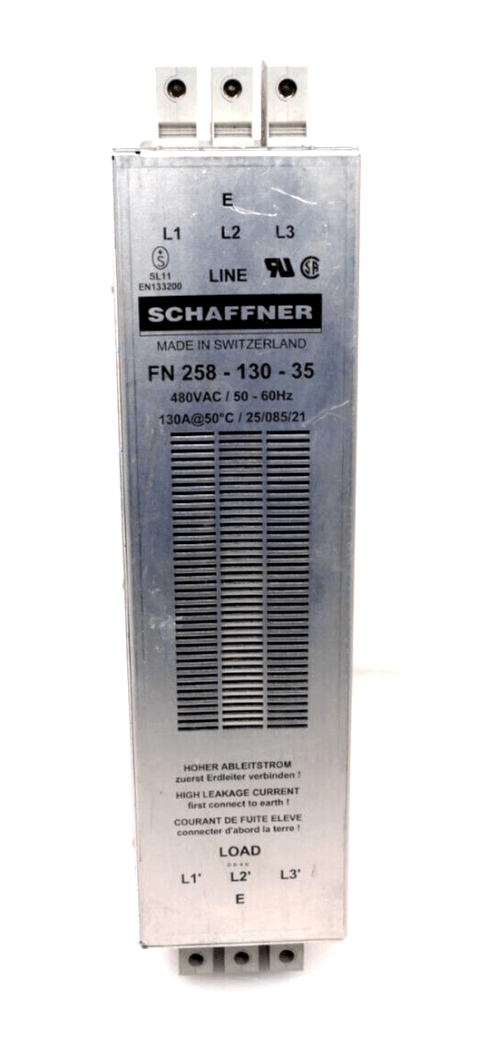 Produktfoto 1 von SCHAFFNER FN 258-130-35 Mains Filter 480VAC / 50-60Hz