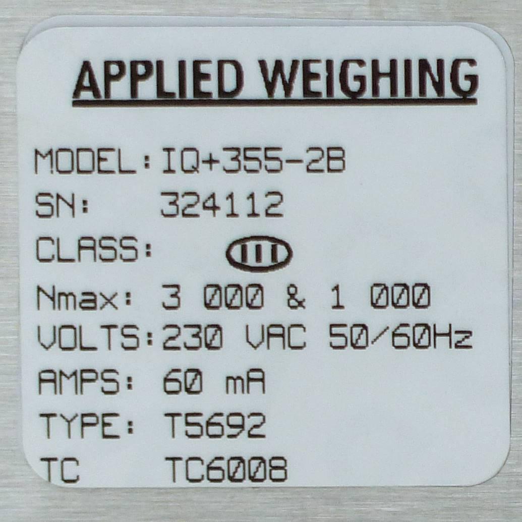 Produktfoto 2 von APPLIED WEIGHING Digitale GewichtsanzeigeTASK355