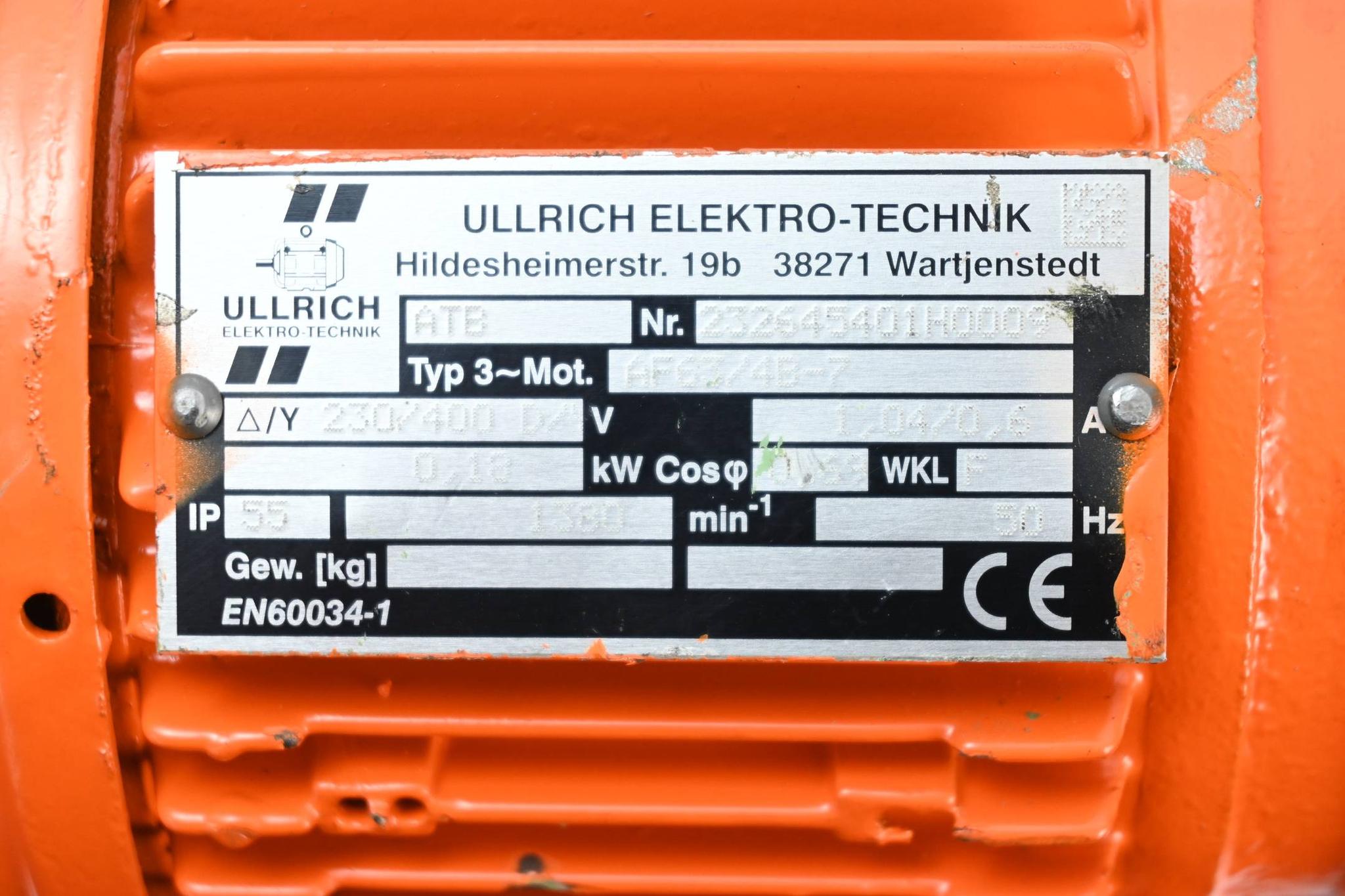 Produktfoto 2 von ATB 3~ Elektromotor AF63/4B-7 ( 230/400 V / 0,018 kW )