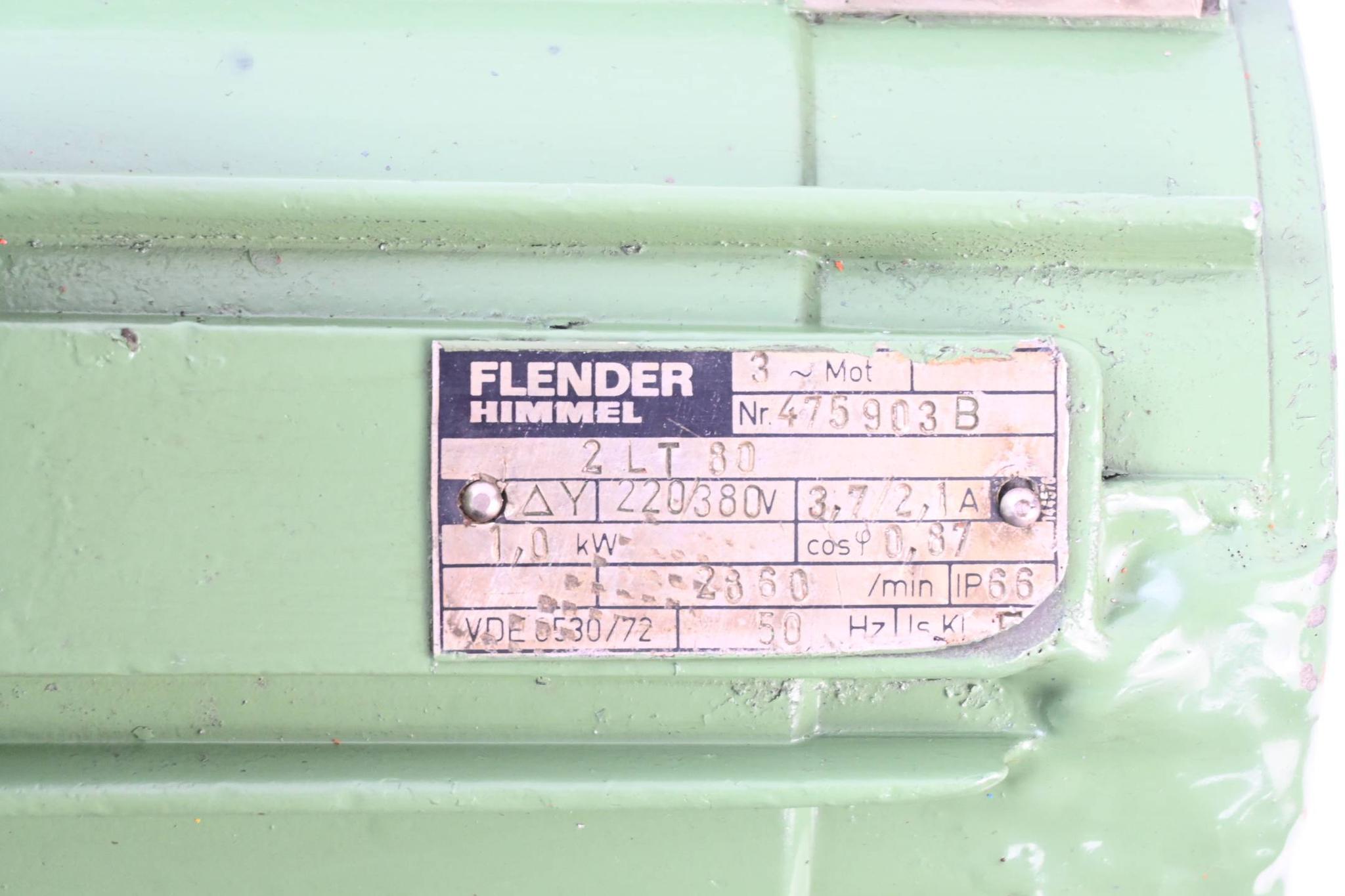 Produktfoto 2 von Flender Himmel 3~ Elektromotor 2 LT 80 ( 2LT80 ) 220/380 V / 1,0 kW