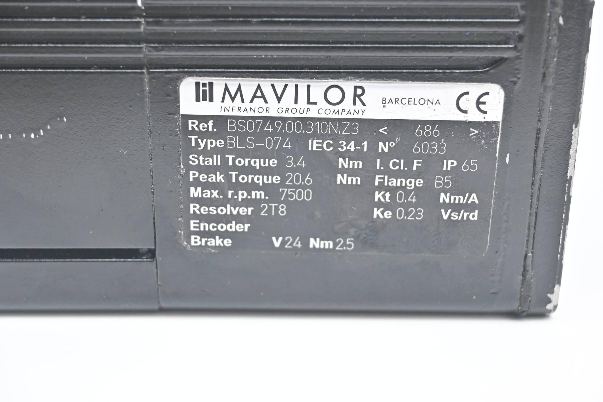 Produktfoto 2 von Infranor Mavilor Servomotor BLS-074 ( BS0749.00.310N.Z3 )