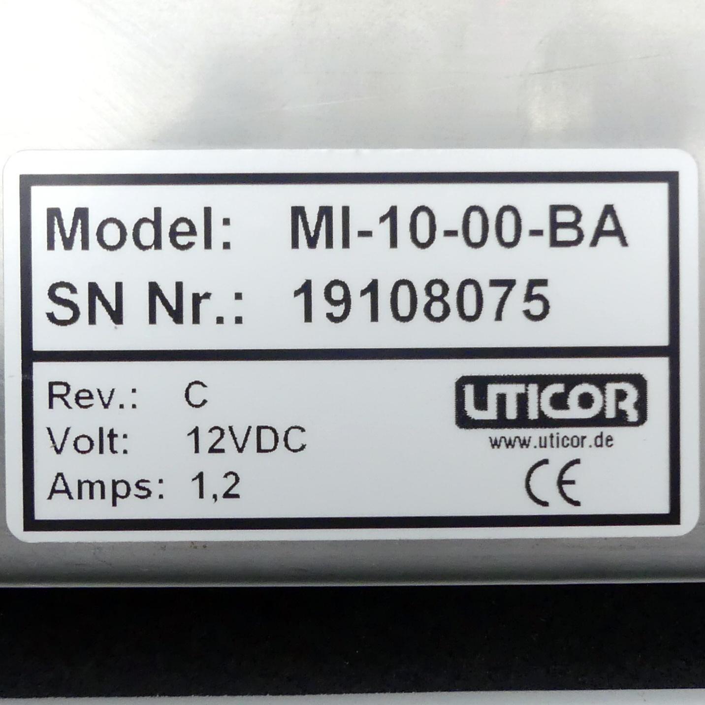 Produktfoto 2 von UTICOR Bedienpanel MI-10-00-BA