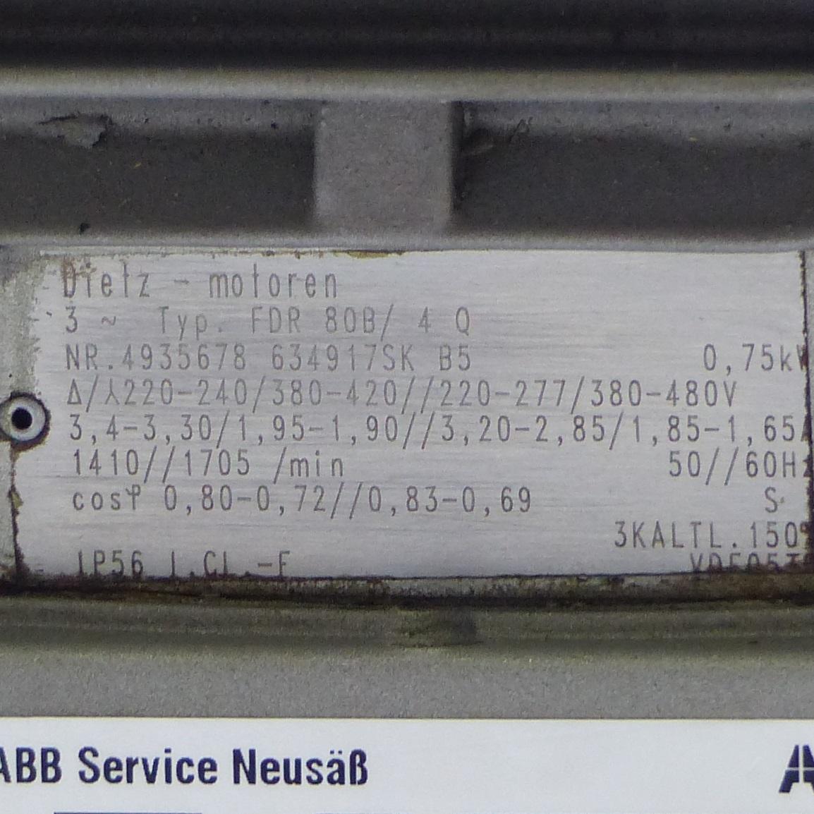 Produktfoto 2 von STÖBER Getriebemotor FDR 80B/ 4 Q