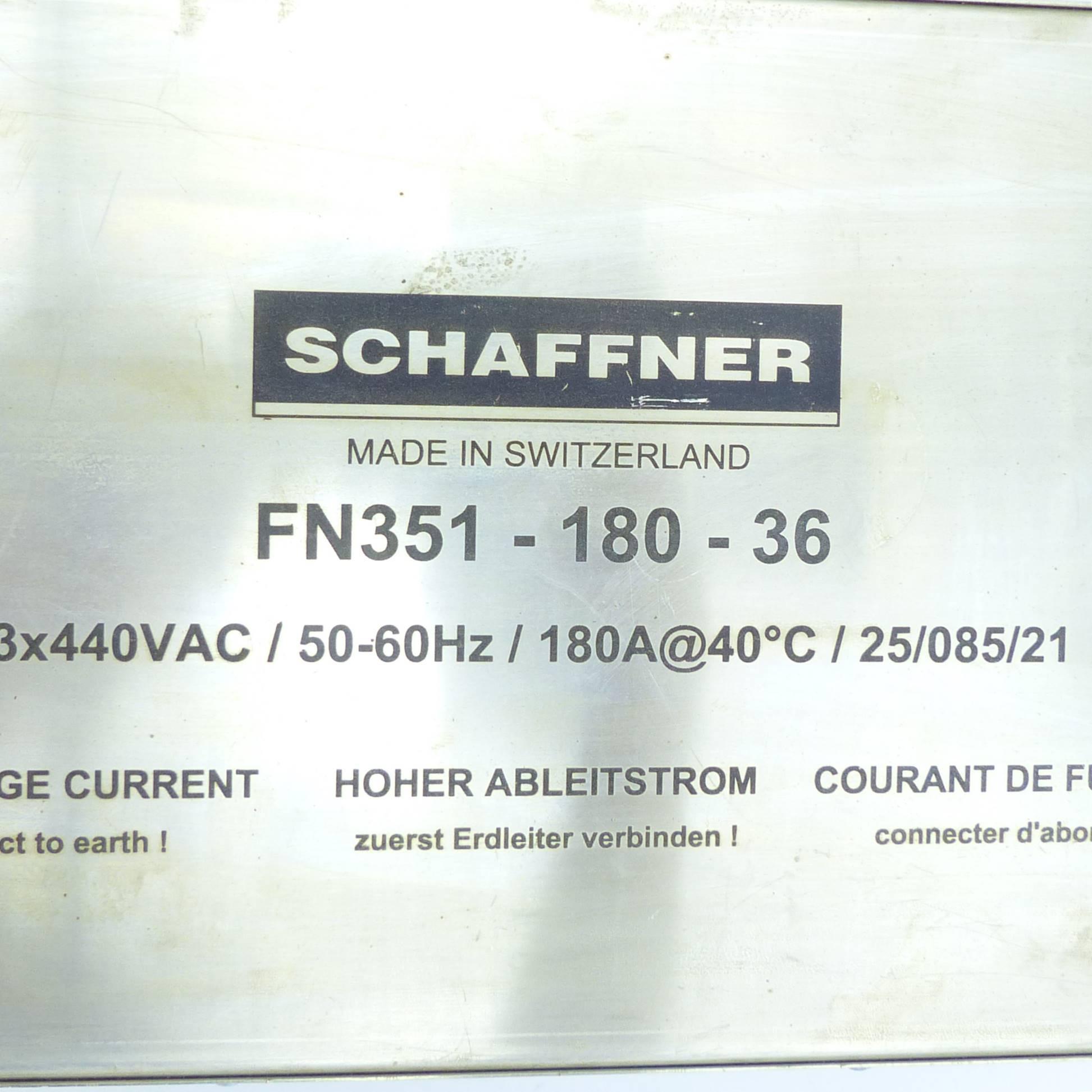 Produktfoto 2 von SCHAFFNER Universeller 3-Phasen EMV-Filter FN351-180-36