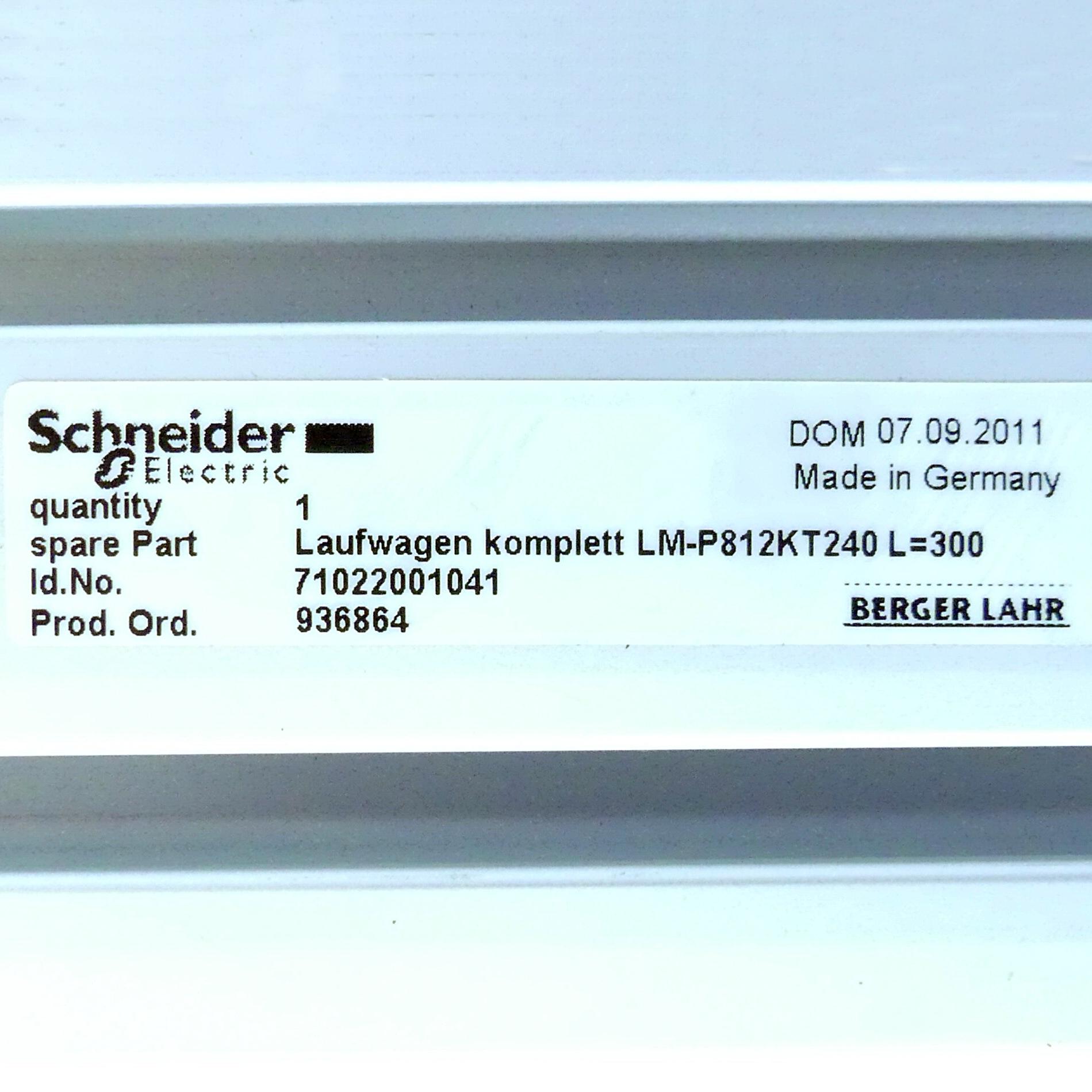 Produktfoto 2 von SCHNEIDER ELECTRIC Laufwagen LM-P812KT240