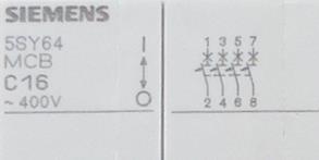 Produktfoto 2 von SIEMENS Leistungsschutzschalter 5SY64MCB C16