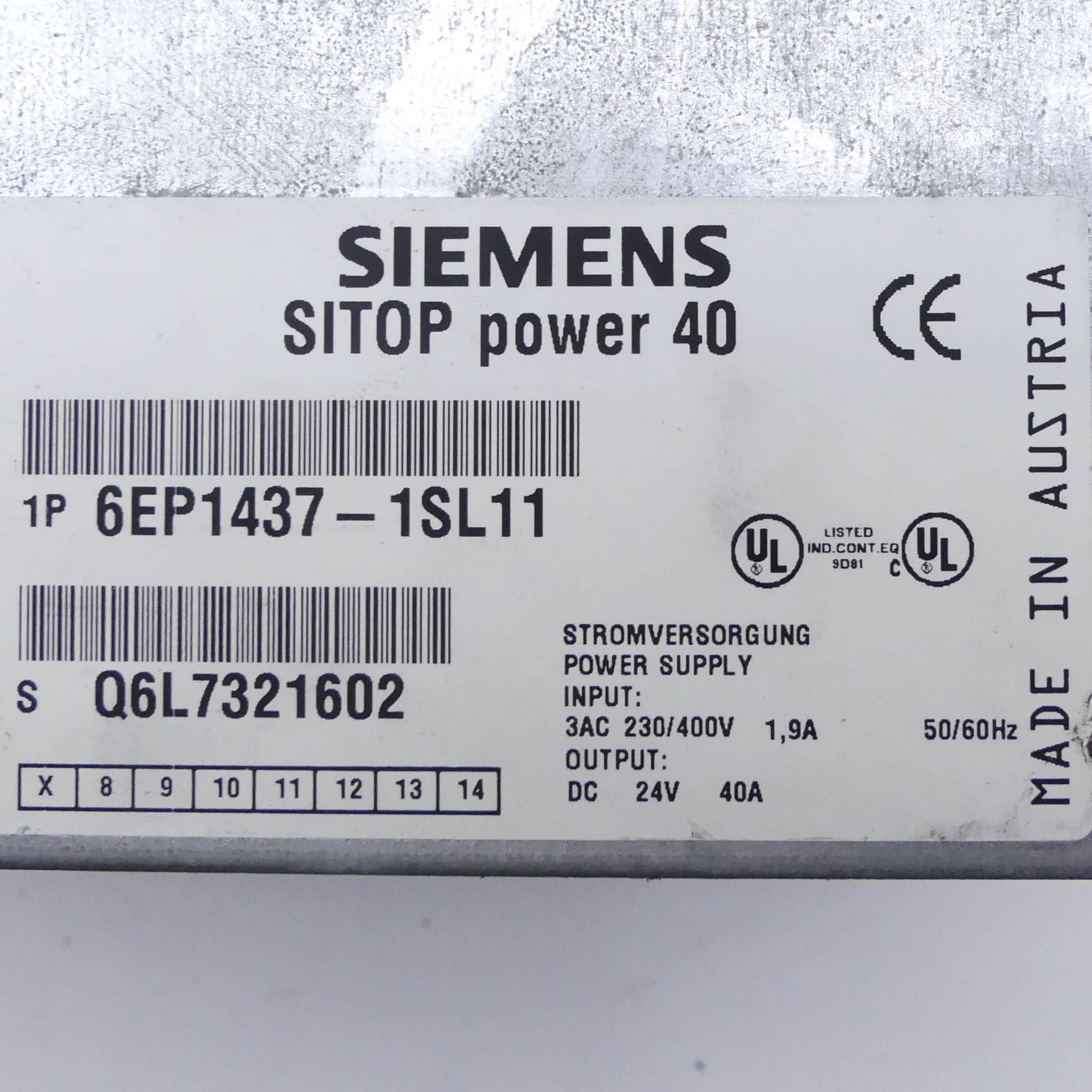 Produktfoto 2 von SIEMENS Netzgerät SITOP Power 40