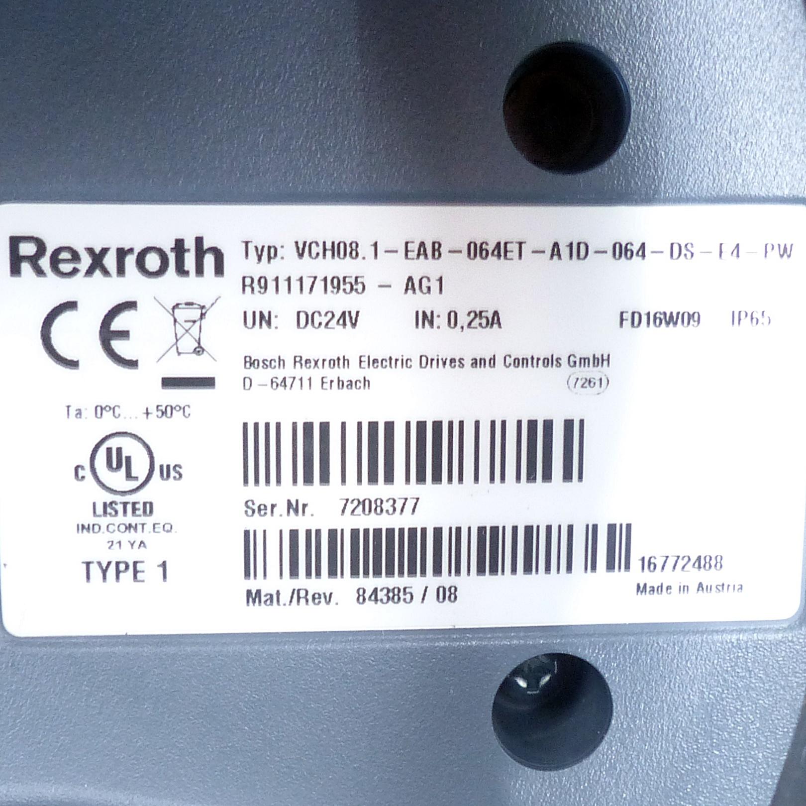 Produktfoto 2 von REXROTH Indra Control VCH 08