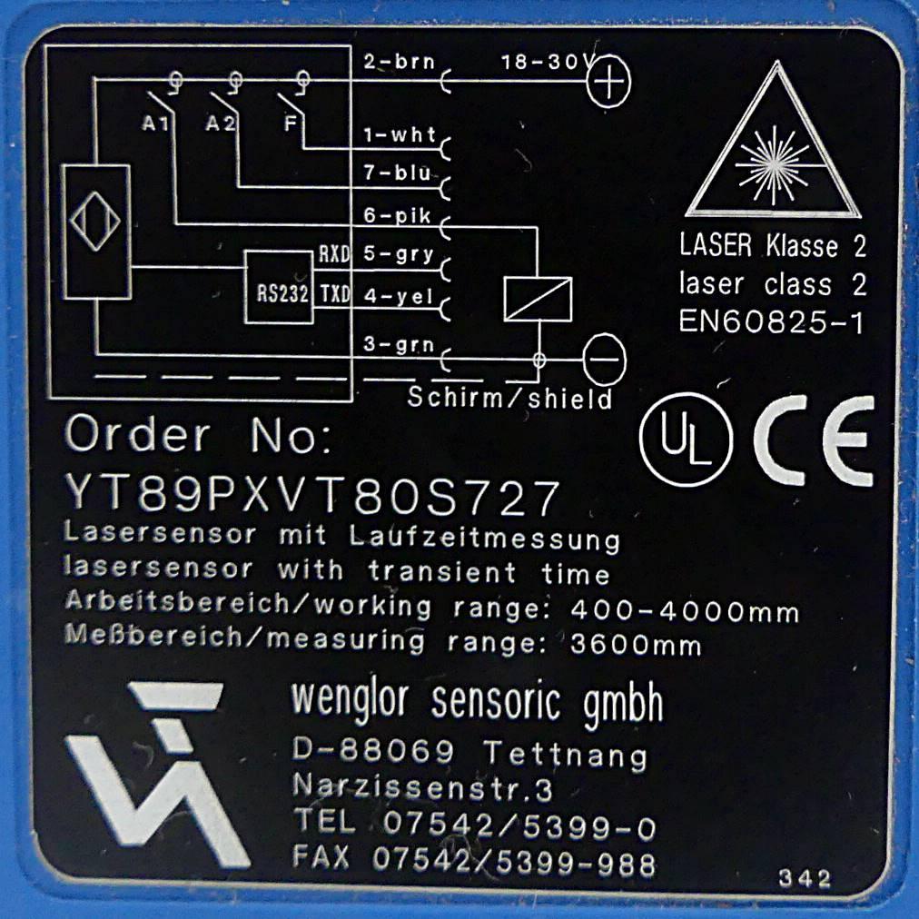 Produktfoto 2 von WENGLOR Lasersensor mit Laufzeitmessung