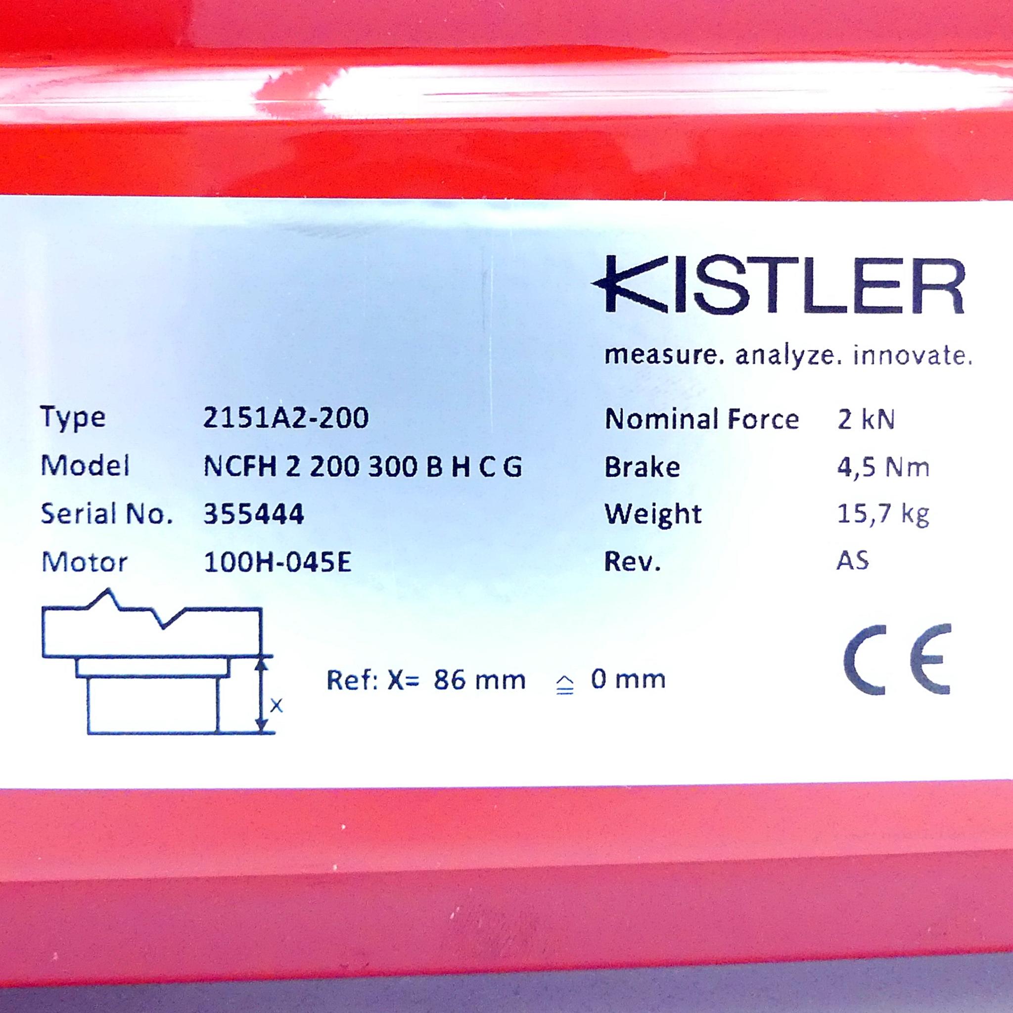 Produktfoto 2 von KISTLER NC-Fügemodul NCFH 2 200 300 B H C G