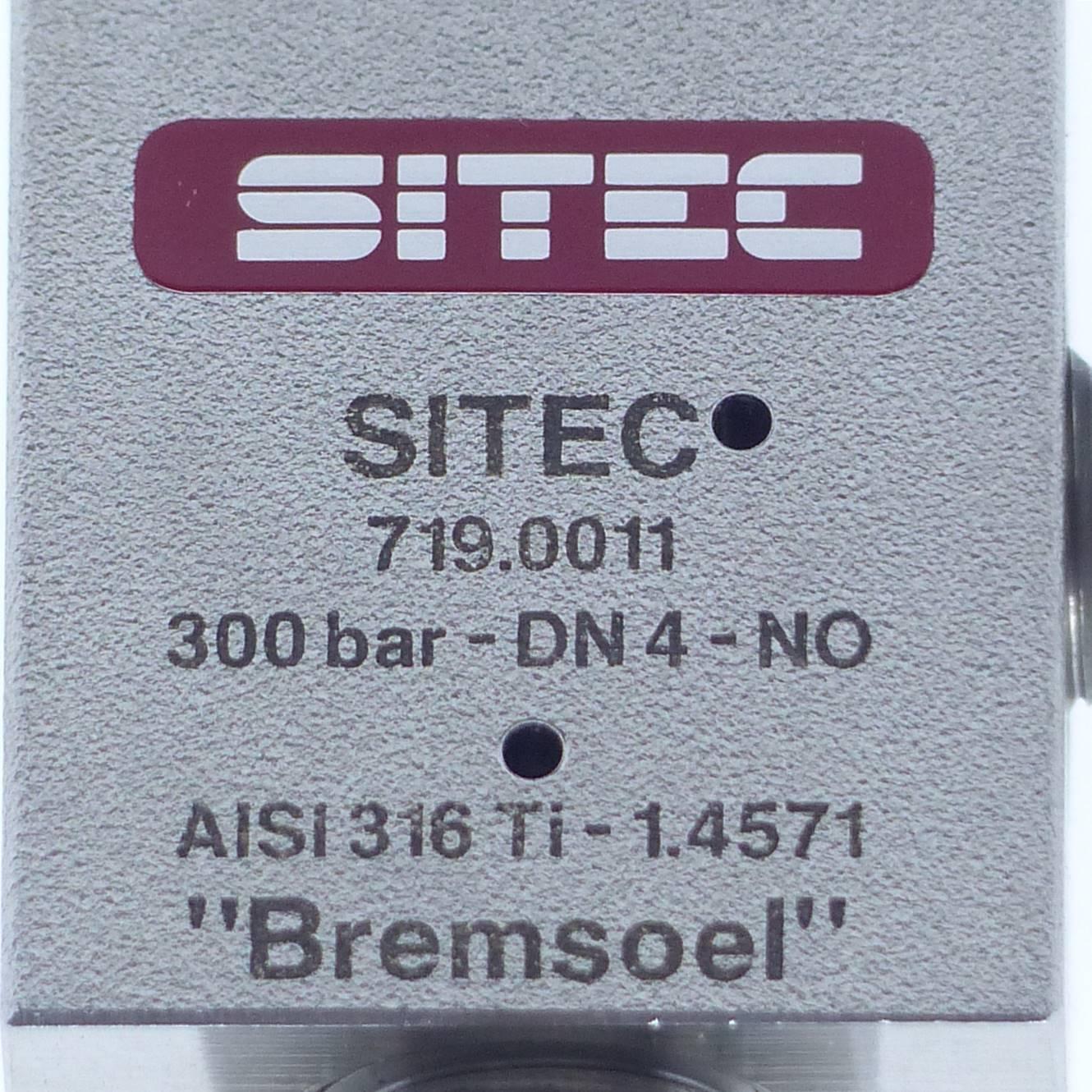 Produktfoto 2 von SITEC Prüfbankventil DN4