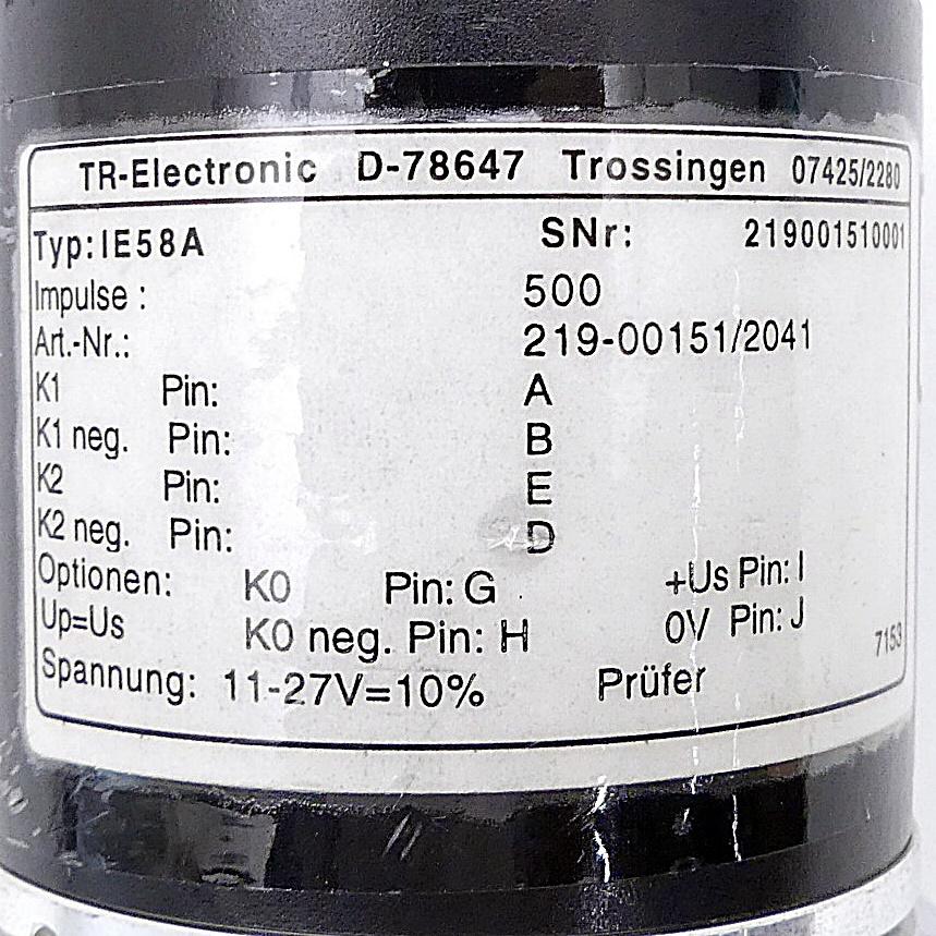 Produktfoto 2 von TR ELECTRONIC Inkrementaler Drehgeber IE58A