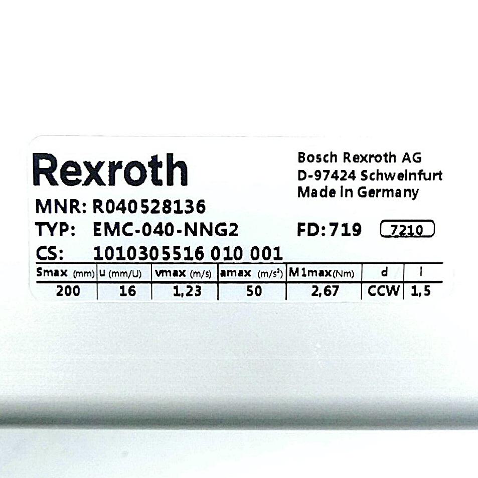 Produktfoto 2 von REXROTH Elektromechanischer Zylinder EMC-040-NNG2