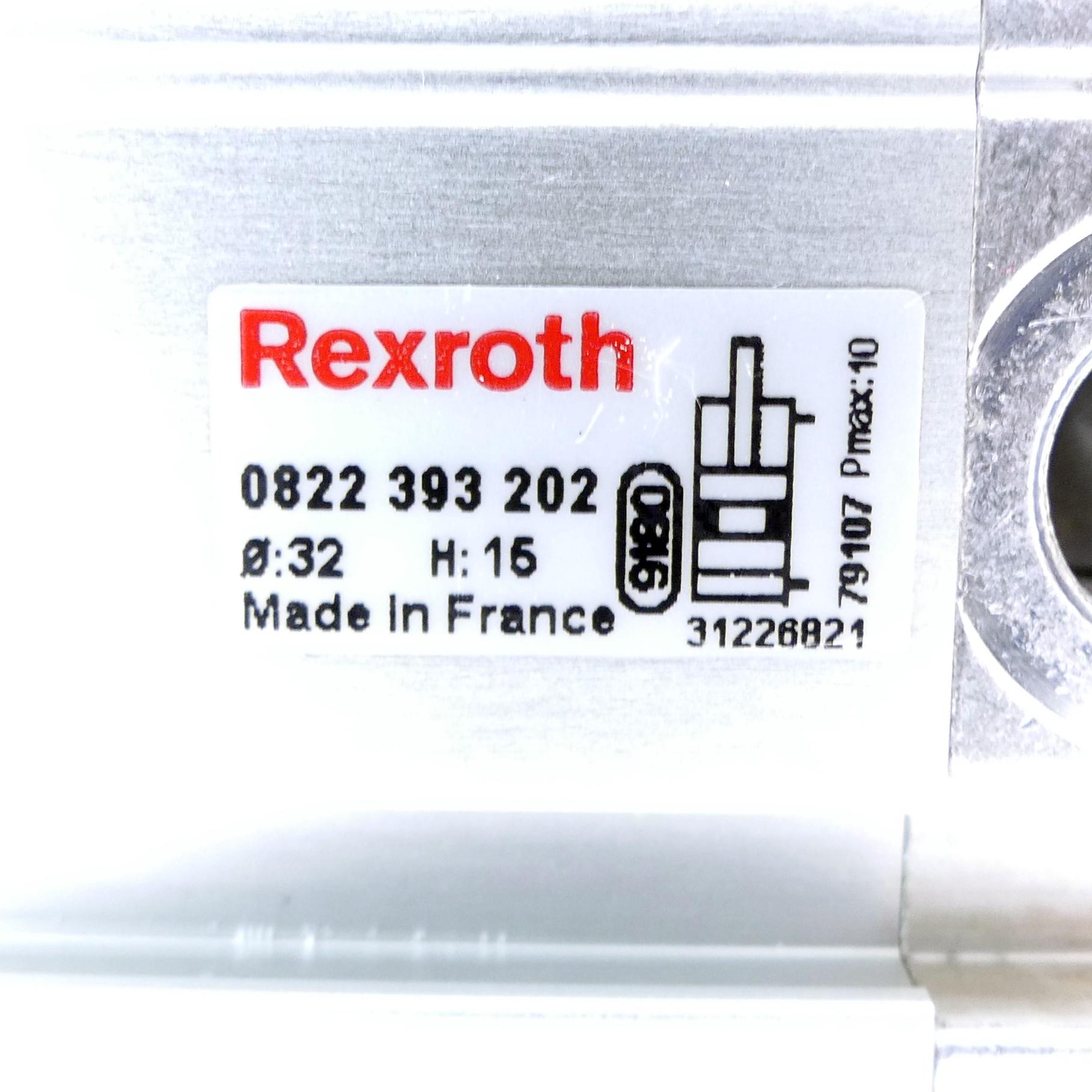 Produktfoto 2 von REXROTH Pneumatikzylinder 0822 393 202