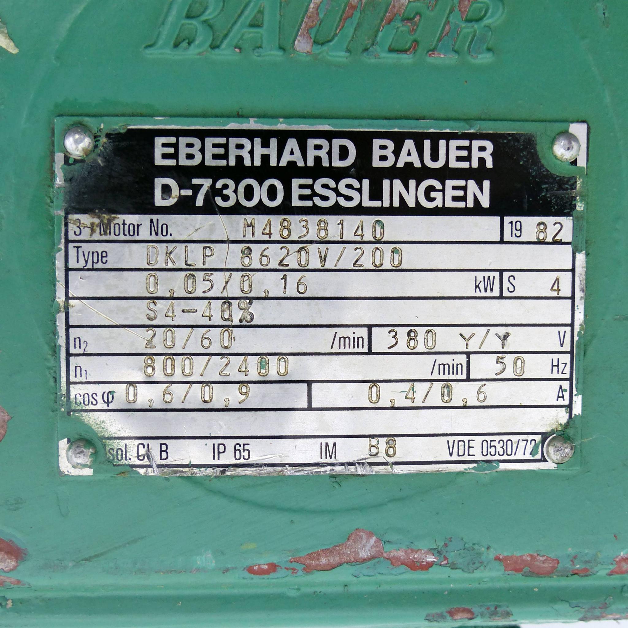 Produktfoto 2 von EBERHARD BAUER Getriebemotor DKLP 8620V/200