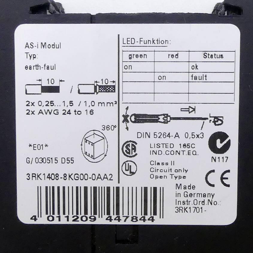 Produktfoto 2 von SIEMENS Erdschlusserkennungsmodul