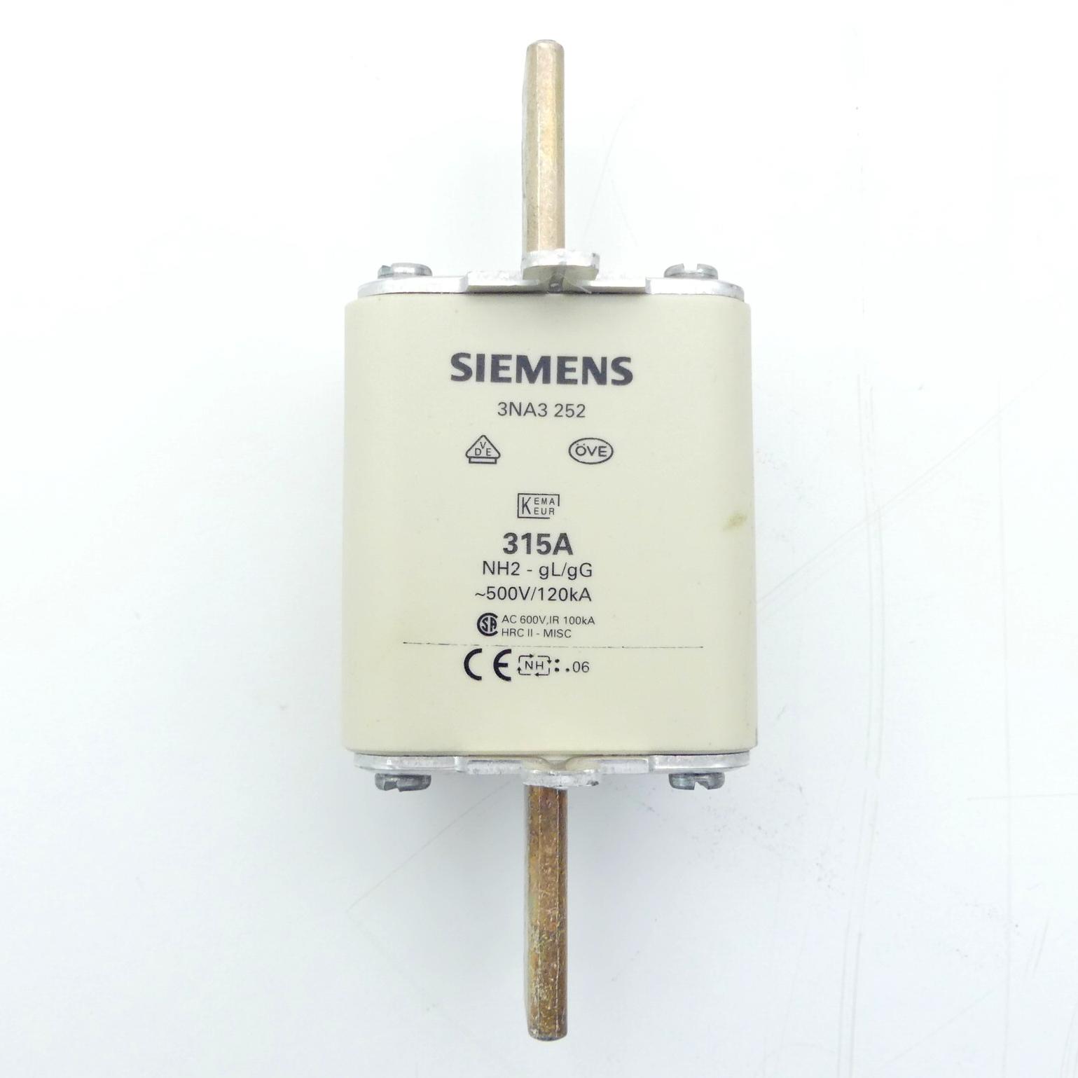 Produktfoto 2 von SIEMENS 2 Stück Sicherungseinsatz NH2-gL/gG