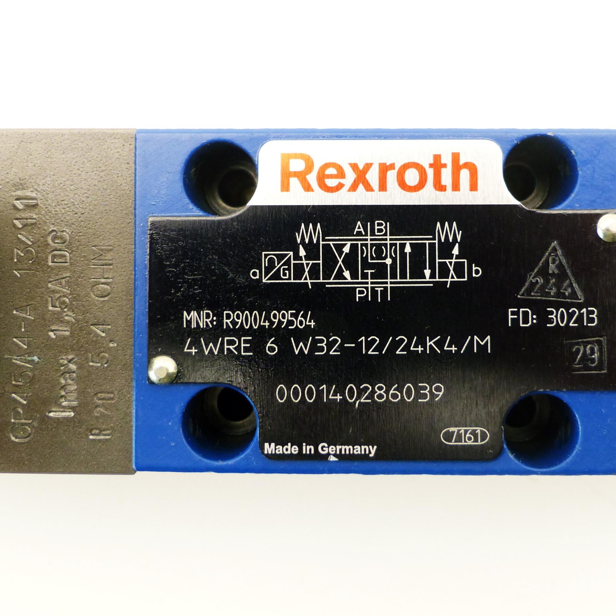 Produktfoto 2 von REXROTH Proportionales Wegeventil 4WRE6W32-12/24K4/M