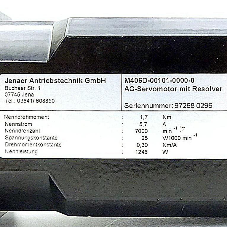 Produktfoto 2 von JENAER ANTRIEBSTECHNIK AC-Servomotor mit Resolver