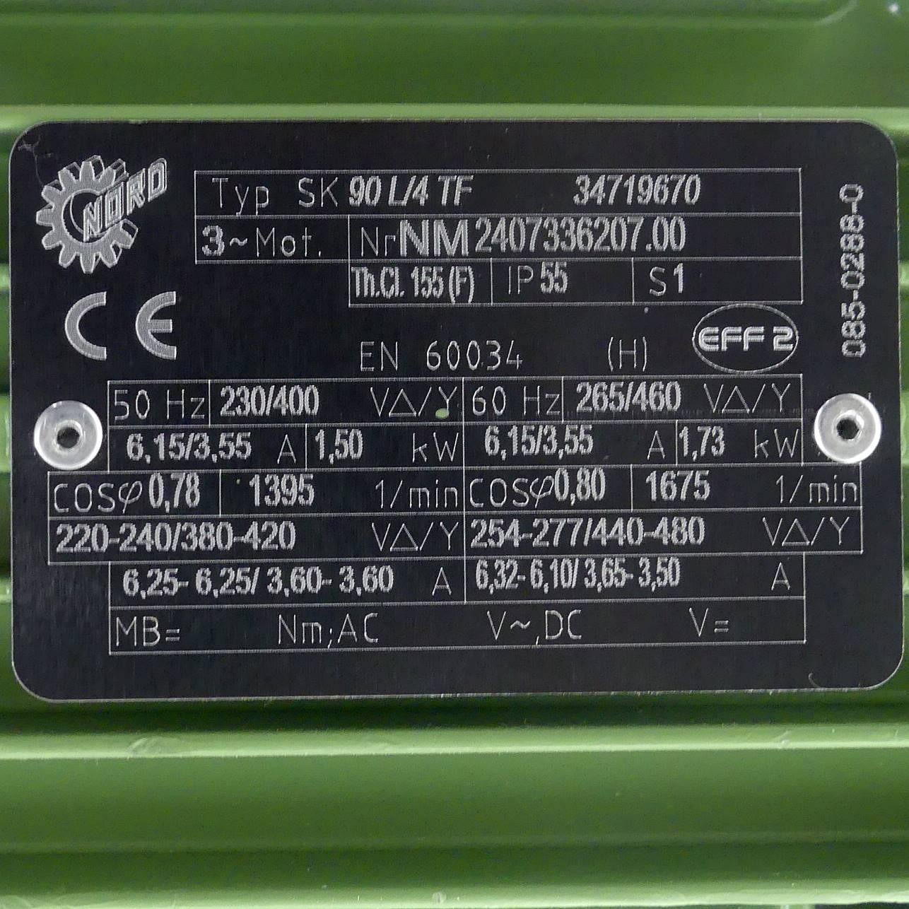 Produktfoto 2 von GETRIEBEBAU-NORD Getriebemotor SK90L/4TF