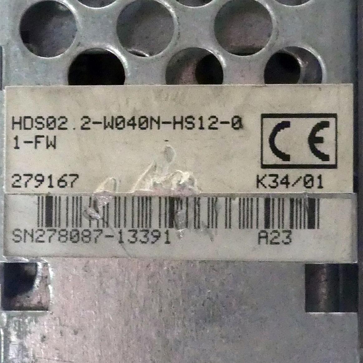 Produktfoto 2 von REXROTH AC-Controller HDS02.2-W040N-HS12-01-FW