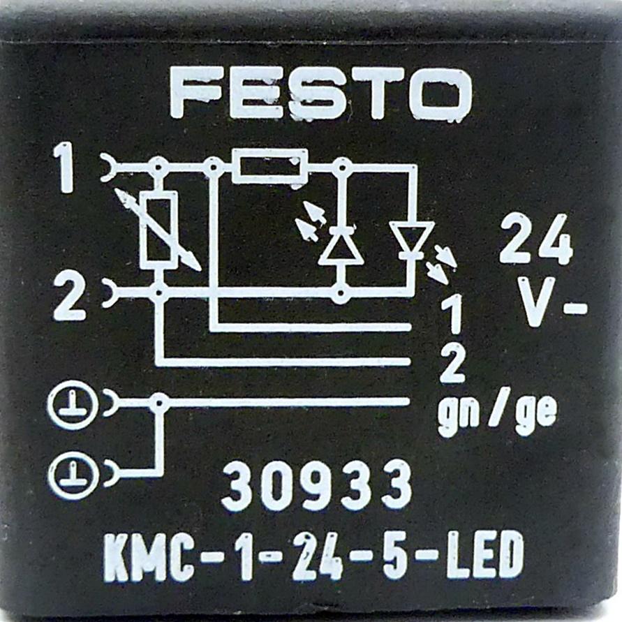 Produktfoto 2 von FESTO 2 Stück Verbindungsleitungen KMC-1-24DC-5-LED